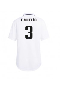 Real Madrid Eder Militao #3 Voetbaltruitje Thuis tenue Dames 2022-23 Korte Mouw